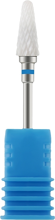 Насадка для фрезера керамічна (М) синя, Small Cone 3/32 - Vizavi Professional — фото N1