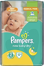 Підгузки New Baby-Dry Розмір 2 (Mini) 3-6 кг, Мікро 17 шт - Pampers — фото N2