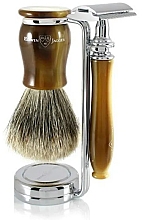 Духи, Парфюмерия, косметика Набор для бритья - Edwin Jagger Imitation Ligh Horn Double Edge Safety Razor Set