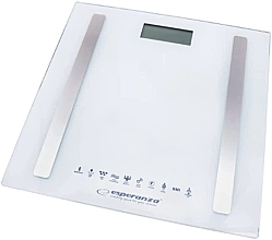 Весы напольные, диагностические, белые - Esperanza 8 In 1 Bluetooth Bathroom Scale B.Fit EBS016W — фото N1