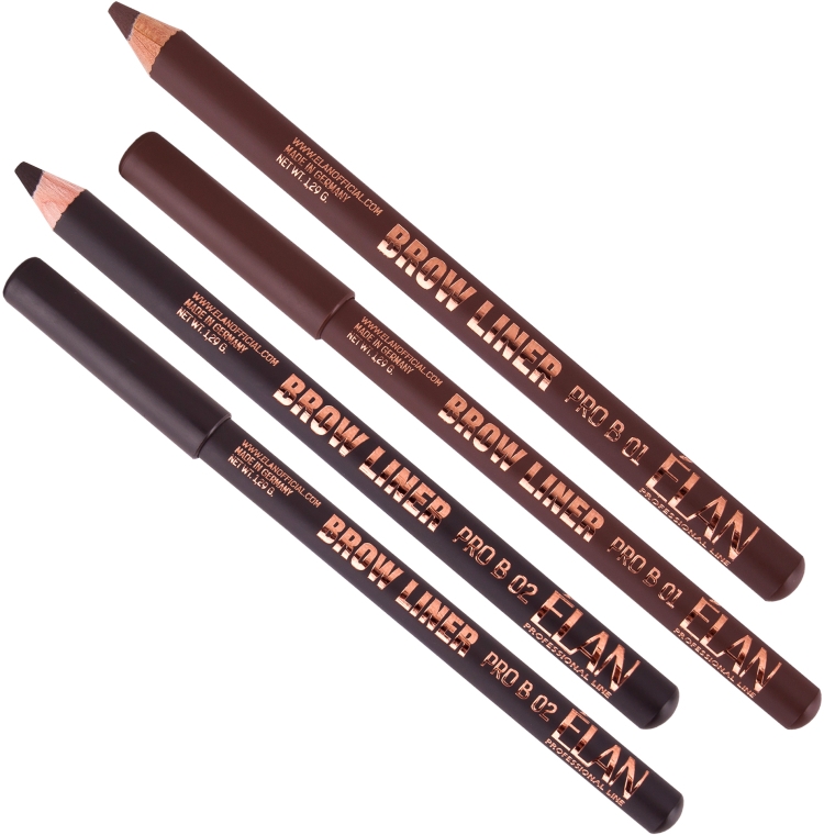 Карандаш для бровей - Elan Professional Line Brow Liner PRO B