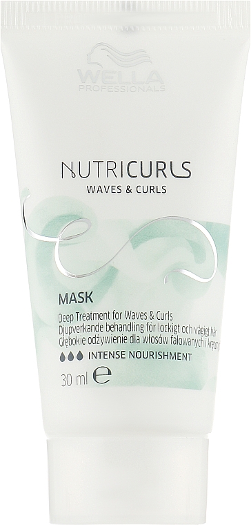 Интенсивная питательная маска для вьющихся волос - Wella Professionals Nutricurls Mask (мини)