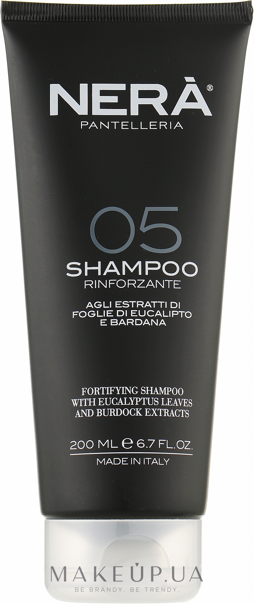 Укрепляющий шампунь для волос - Nera Pantelleria 05 Fortifying Shampoo With Eucalyptus Leaves And Burdock Extracts — фото 200ml