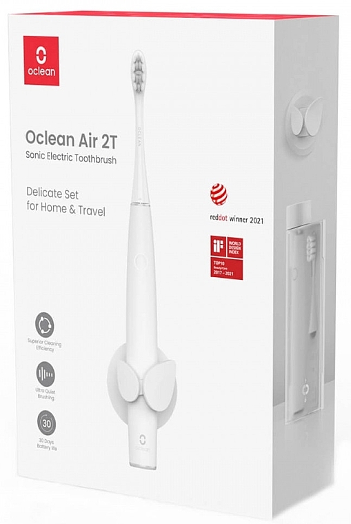 Електрична зубна щітка Air 2T, White - Oclean Electric Toothbrush — фото N3