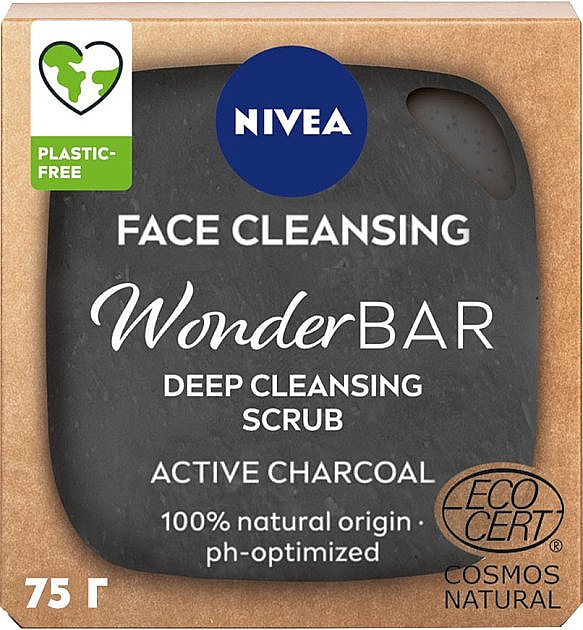 Натуральний скраб для обличчя - NIVEA WonderBar Deep Cleansing Scrub