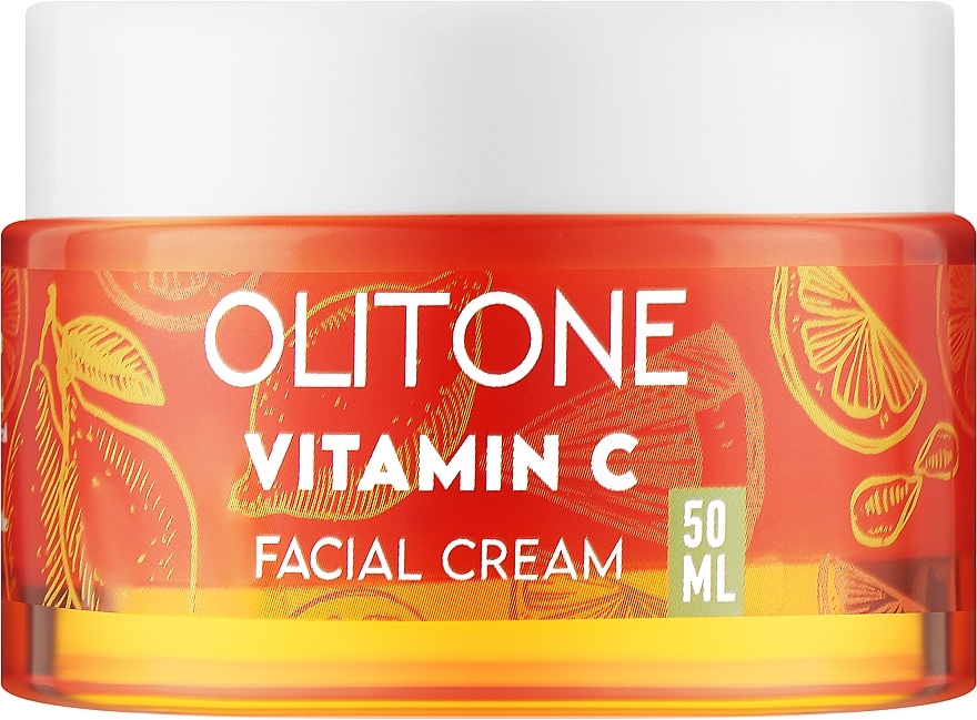 Освітлювальний антивіковий крем для обличчя з вітаміном С - Olitone Vitamin C Facial Cream — фото N1
