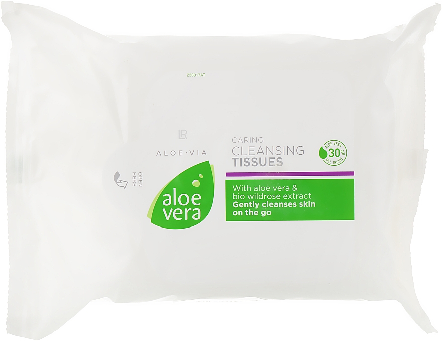 Очищающие салфетки - LR Health & Beauty Aloe Vera Soft Skin Cleansing Tissues — фото N1