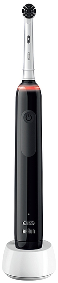 Электрическая зубная щетка, черная - Oral-B Pro 3 3000 Pure Clean Toothbrush — фото N1