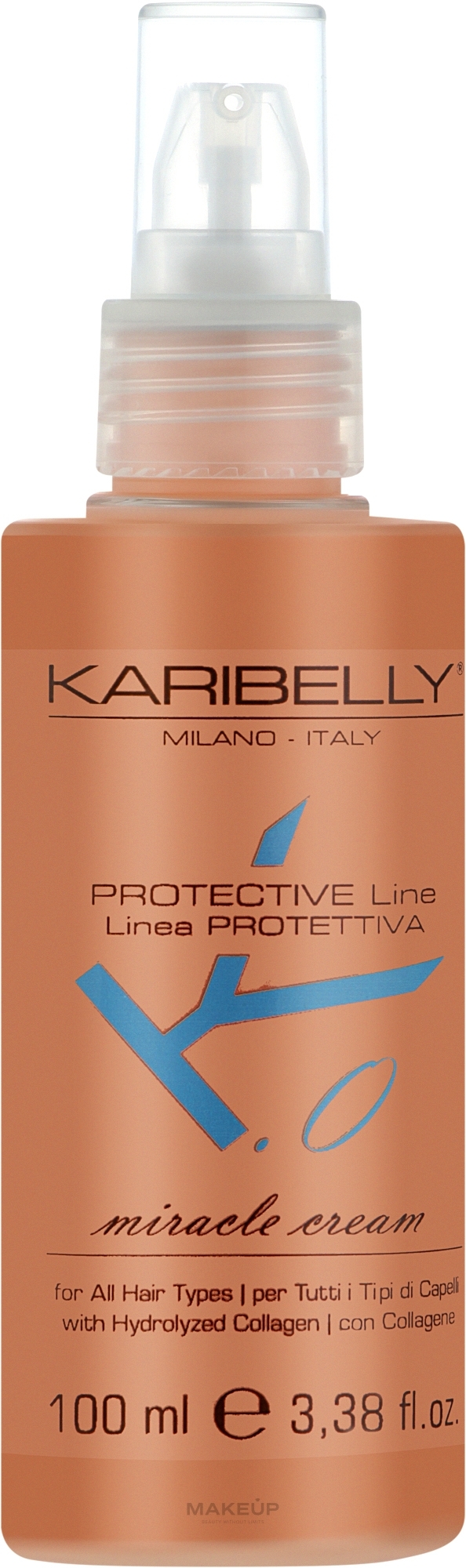 Крем для блиску та зволоження волосся - Karibelly Protective Miracle Cream — фото 100ml