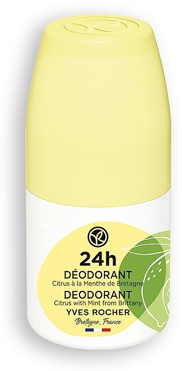 Шариковый дезодорант "Цитрус и мята" - Yves Rocher 24H Deodorant Citrus With Mint — фото N1