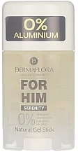 Гелевий дезодорант-стік для чоловіків - Dermaflora For Him Serenity Natural Gel Stick — фото N1