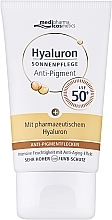 Антивозрастной солнцезащитный крем против пигментных пятен и морщин - Medipharma Cosmetics Hyaluron SPF 50+ — фото N1