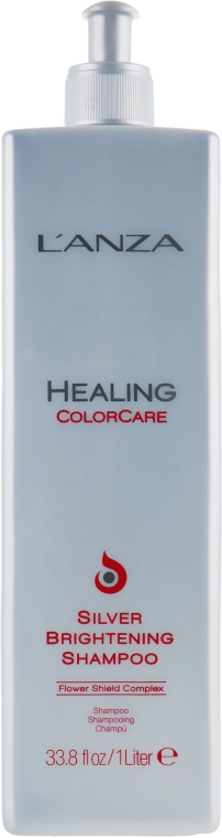 Шампунь для устранения желтизны - L'Anza Healing ColorCare Silver Brightening Shampoo — фото N5