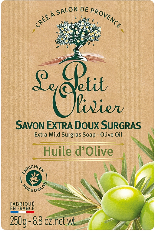 Мыло экстранежное, с экстрактом масла оливок - Le Petit Olivier Extra mild soap-Olive oil — фото N1