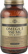 Дієтична добавка "Потрійна омега-3 ЕПК/ДГК, 950 мг", капсули - Solgar Triple Strength Омега-3 — фото N3