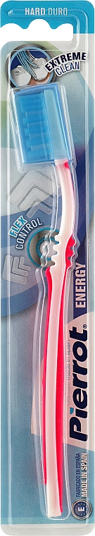 Зубная щетка "Энергия", жесткая, розовая - Pierrot Energy — фото N1