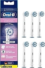 Змінні насадки для електричної зубної щітки, 6 шт. - Oral-B Sensitive Clean UltraThin Toothbrush Heads — фото N1