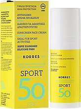 Парфумерія, косметика Сонцезахисний крем для обличчя - Korres Citrus Sport Face Suncare SPF50