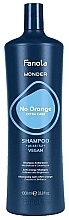 Шампунь для нейтралізації мідних і помаранчевих відтінків - Fanola Wonder No Orange Extra Care Anti-Orange Shampoo — фото N2