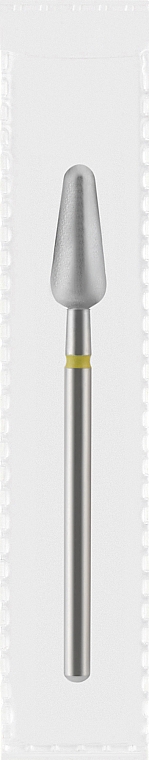 Фреза алмазна жовта "Бутон", діаметр 4,5 мм, довжина 12 мм - Divia DF016-45-Y — фото N1