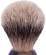 Помазок, 12 размер - Plisson Horn & High Mountain White Shaving Brush — фото N2