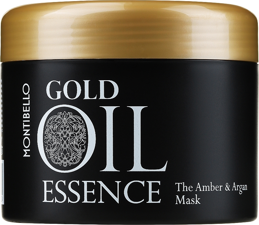 Маска для волосся - Montibello Gold Oil Essence The Amber And Argan Mask — фото N1