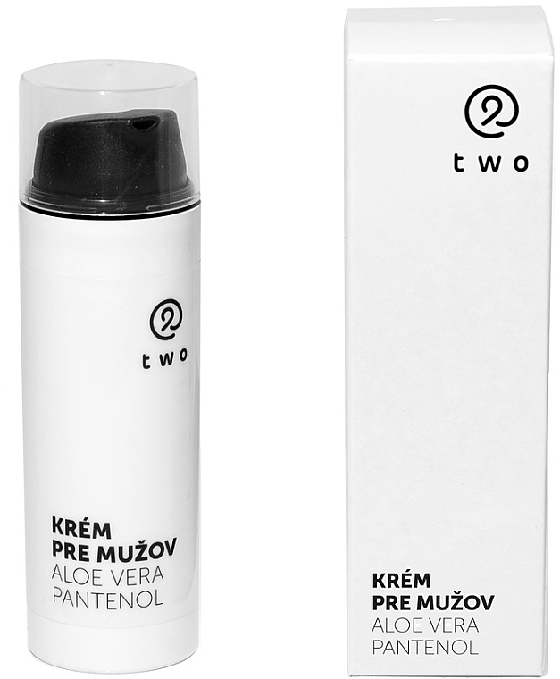 Крем для чоловіків із пантенолом та алое вера - Two Cosmetics Men's Skin Cream — фото N1