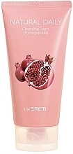 Пенка для умывания с гранатом - The Saem Natural Daily Cleansing Foam Pomegranate — фото N1