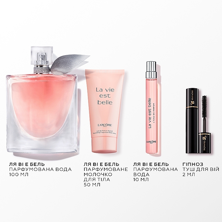 Lancome La Vie Est Belle - Набір (edp/100ml + b/milk/50ml+ edp/10ml + mascara/2ml) — фото N2