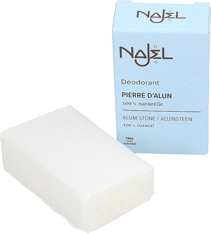 Натуральний дезодорант - Najel Alum Stone Deodorant in Block — фото N1