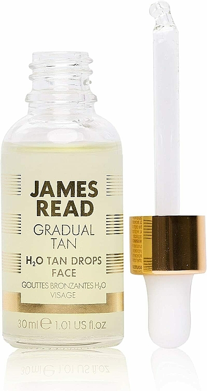 Капли-концентрат "Освежающее сияние" - James Read Gradual Tan H2O Tan Drops Face — фото N1