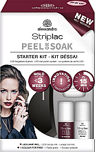 Alessandro International Striplac Peel Or Soak Starter Kit (led/lamp + nail/polish/2x5ml + n/top/5ml + aceton/30ml + n/file/10pc + n/sponge/50pc + sticks + chopstick) - Набір — фото N1