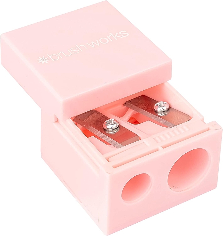 Стругачка для косметичних олівців, рожева - Brushworks Cosmetic Pencil Sharpener — фото N2
