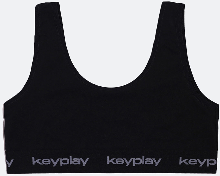 Комплект білизни для жінок "Base Black", топ + трусики-бікіні, чорний - Keyplay — фото N2