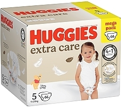 Підгузники Extra Care, розмір 5 (11-25 кг), 66 шт. - Huggies — фото N8