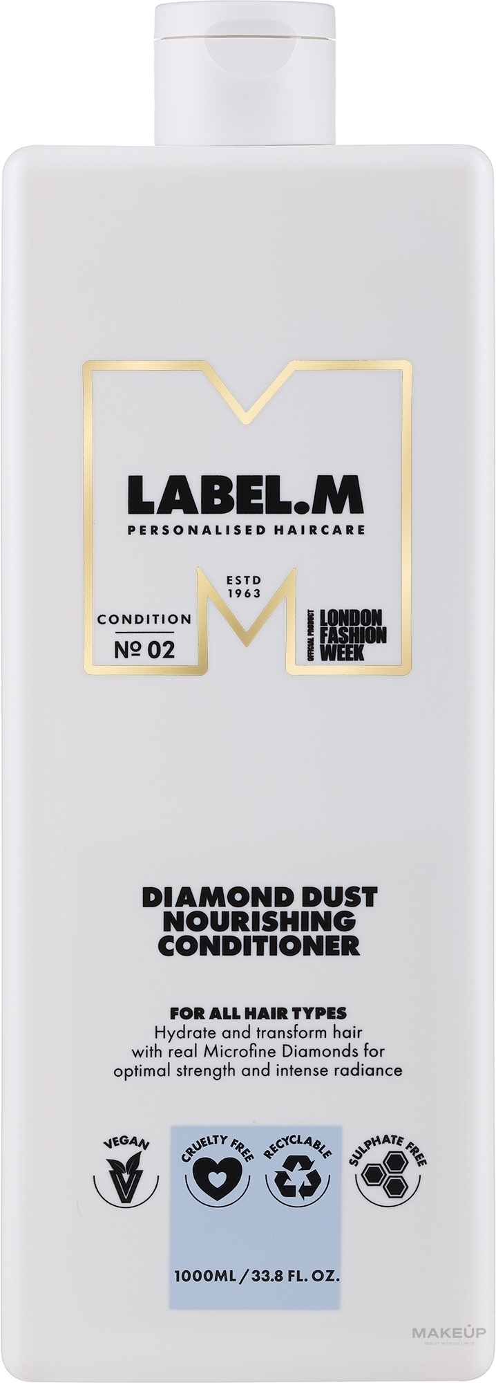 Живильний кондиціонер для волосся - Label.m Diamond Dust Nourishing Conditioner — фото 1000ml