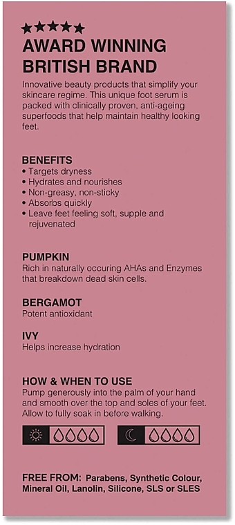 Щоденна живильна сироватка для ніг - BeautyPro Hand Serum Nourishing Pumpkin & Bergamot — фото N2