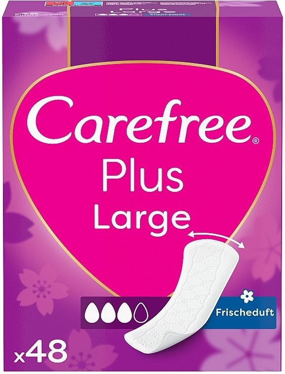 Щоденні гігієнічні прокладки, 48 шт - Carefree Plus Large Fresh Scent — фото N13