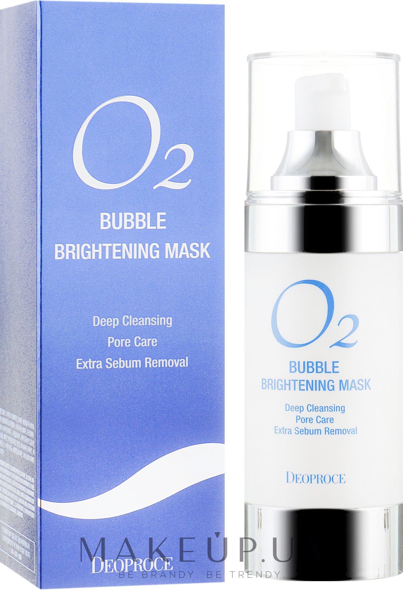 Киснева маска для обличчя - Deoproce O2 Bubble Brightening Mask — фото 100ml