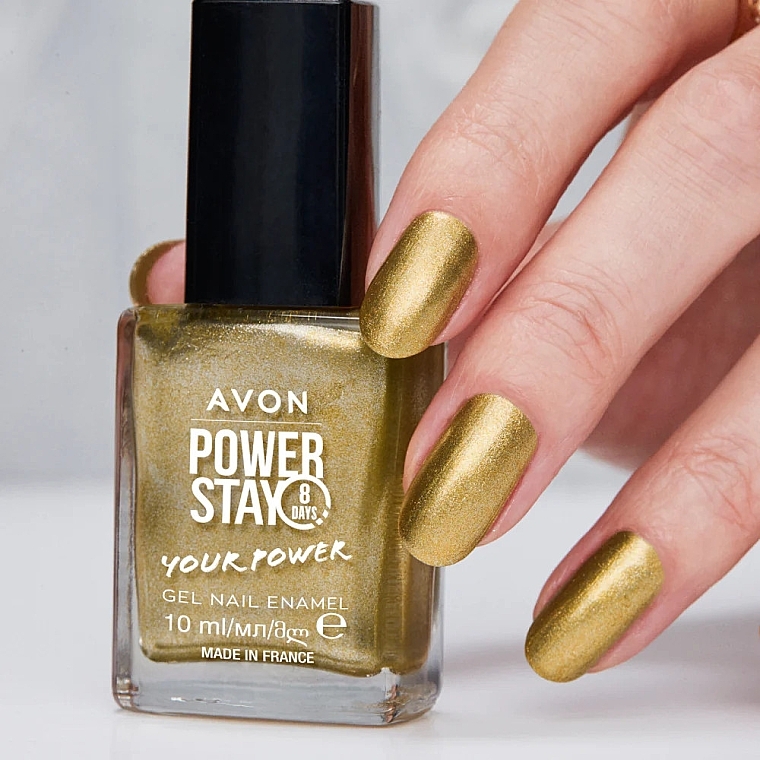 Лак для нігтів з гелевою формулою - Avon Power Stay 8 Days Your Power Gel Nail Enamel — фото N4