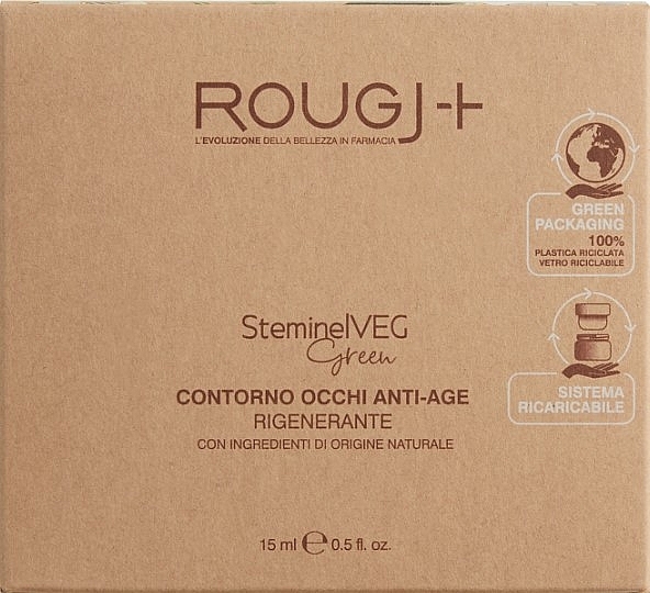 Відновлювальний антивіковий крем для шкіри навколо очей - Rougj+ SteminelVEG Green Regenerating Anti-Age Eye Cream — фото N4