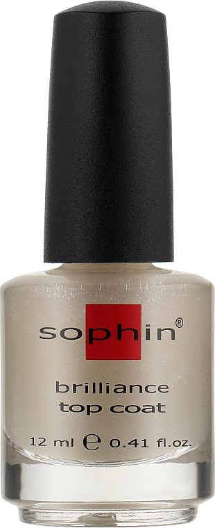Верхнє покриття для збереження кольору з мерехтливим ефектом - Sophin Brilliance Top Coat — фото N1