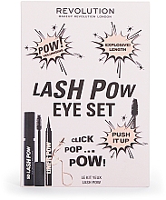 Набор - Makeup Revolution Lash Pow Eye Duo Gift Set (eyelash curler/1pc + mascara/12.2ml + eyeliner/3ml) — фото N2