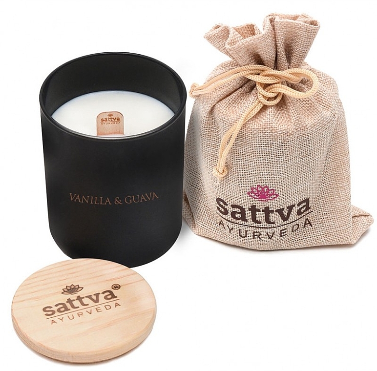 Ароматична свічка "Ваніль і гуава" - Sattva Candle Vanilla & Guava — фото N3