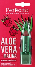 Гигиеническая помада для губ "Алоэ вера и малина" - Perfecta Aloe Vera + Raspberry — фото N1