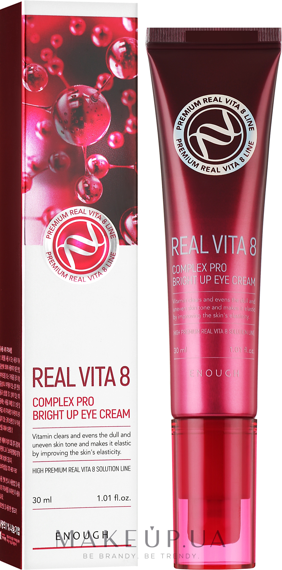Крем з вітамінами для шкіри навколо очей - Enough Real Vita 8 Complex Pro Bright Up Eye Cream — фото 30ml