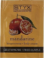 Духи, Парфюмерия, косметика Крем для тела "Мандарин" - Styx Naturcosmetic Mandarine Body Cream (пробник)