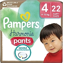 Парфумерія, косметика Підгузки-трусики Harmonie Pants, розмір 4, 9-15 кг, 22 шт. - Pampers