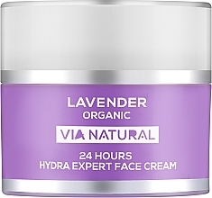 Парфумерія, косметика Експертний зволожувальний крем для обличчя 24 години "Лаванда Органік" - BioFresh Via Natural Lavender Organic 24H Hydra Expert Face Cream