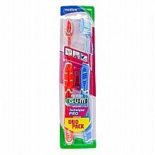 Зубная щетка, средняя "Technique Pro", оранжевая/голубая - G.U.M Duo Pack Medium Toothbrush  — фото N1